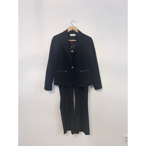 Calvin Klein Black Women’s Pant Suit Size 8 Modern Fit - Picture 1 of 11